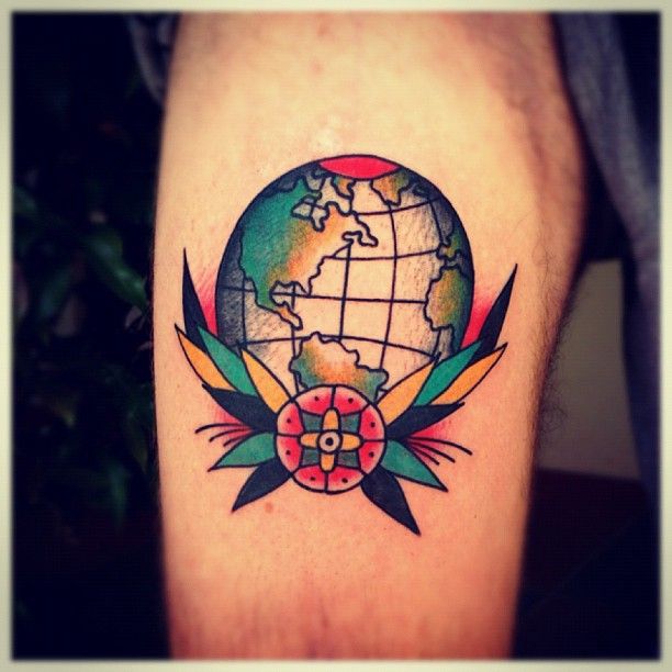 globe tatoo